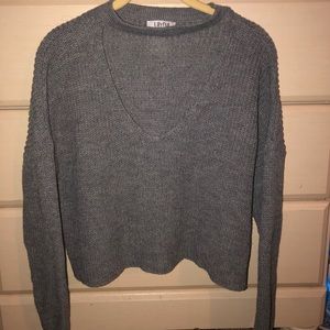 Grey cropped Lilyful sweater